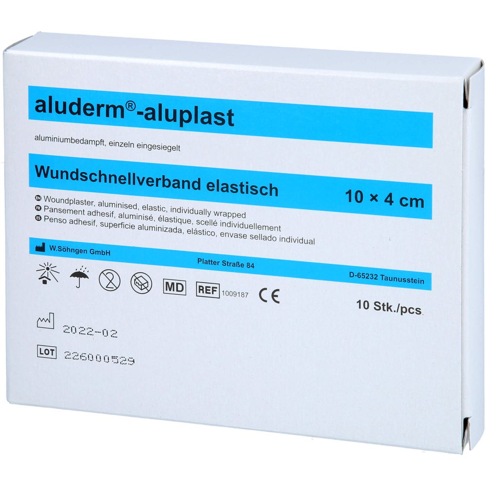 ALUDERM aluplast Wundverb.Pfl.4 cmx1 m elast.