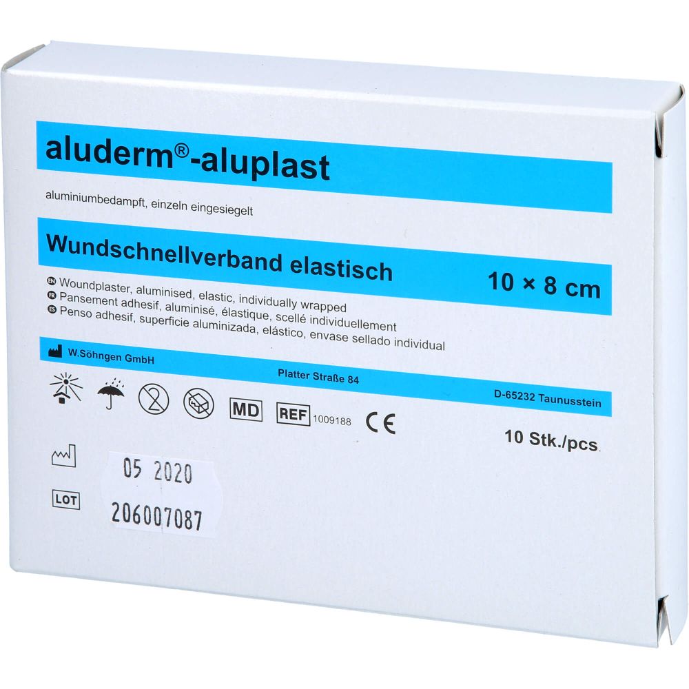 ALUDERM aluplast Wundverb.Pfl.8 cmx1 m elast.