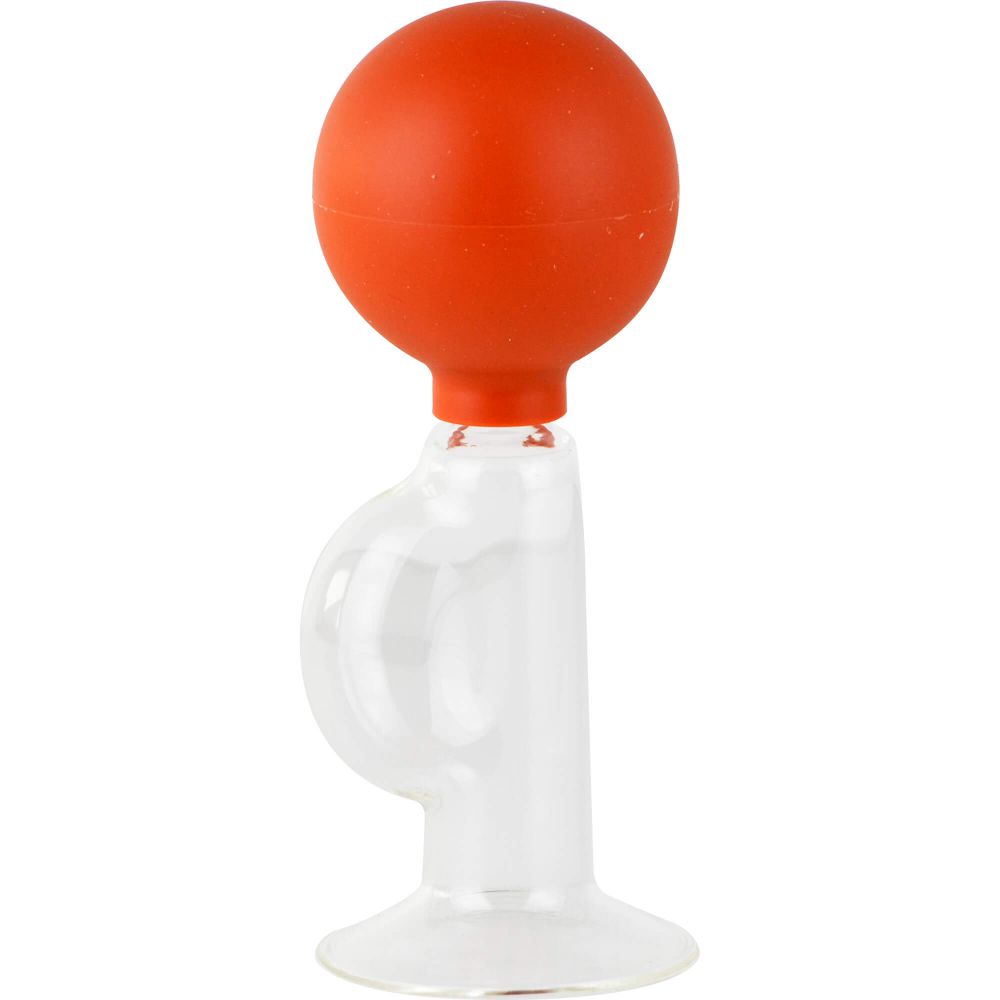 MILCHPUMPE Hand Kunststoffball mit Glas