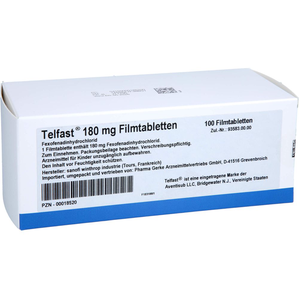 TELFAST 180 mg Filmtabletten