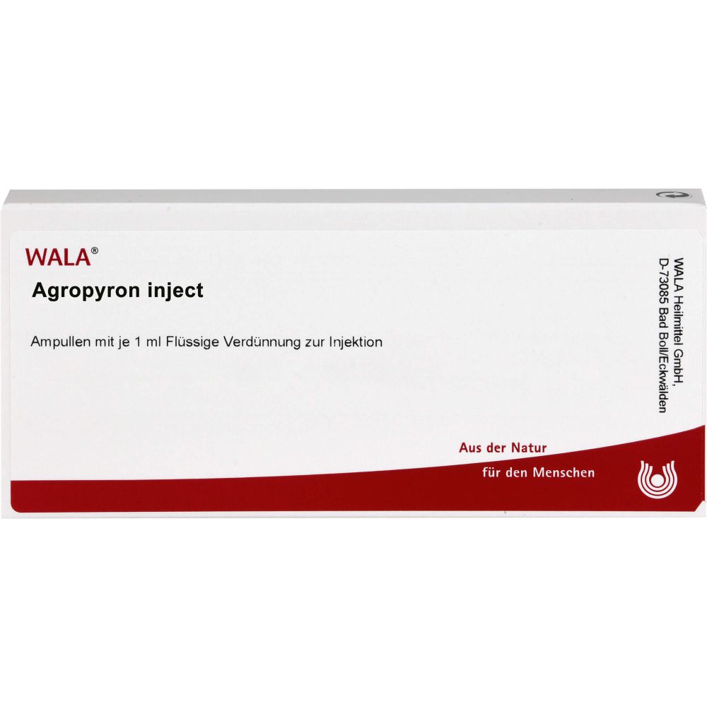 Wala Agropyron Inject Ampullen 10 ml