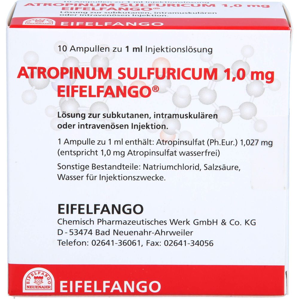 ATROPINUM SULFURICUM 1,0 mg Injektionslösung