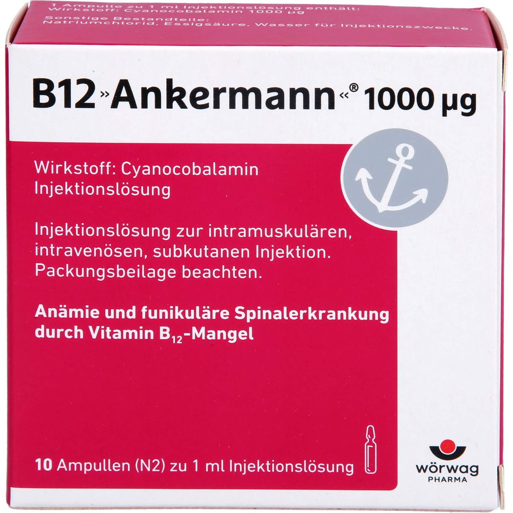 B12 ANKERMANN 1000 μg Injektionslösung Amp.