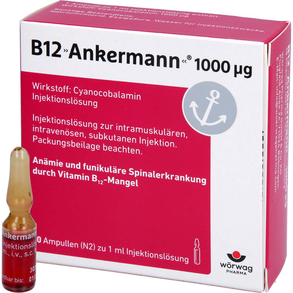 B12 ANKERMANN 1000 μg Injektionslösung Amp.