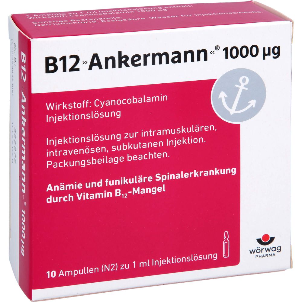 B12 ANKERMANN 1000 μg Injektionslösung Amp.