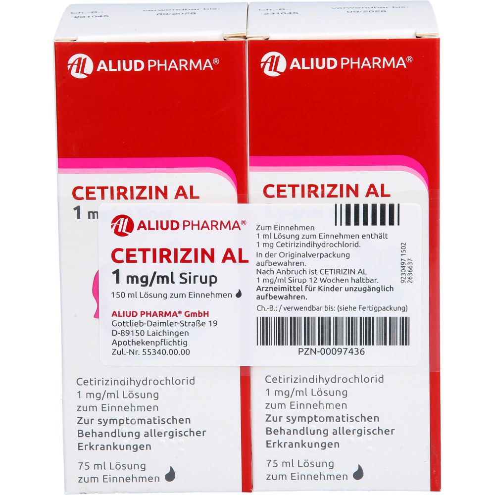 Cetirizin Al 1 mg/ml Sirup 150 ml