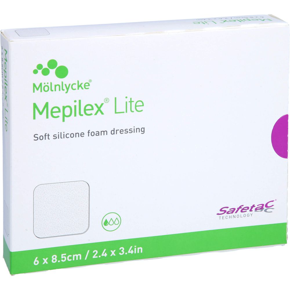 MEPILEX Lite Schaumverband 6x8,5 cm steril