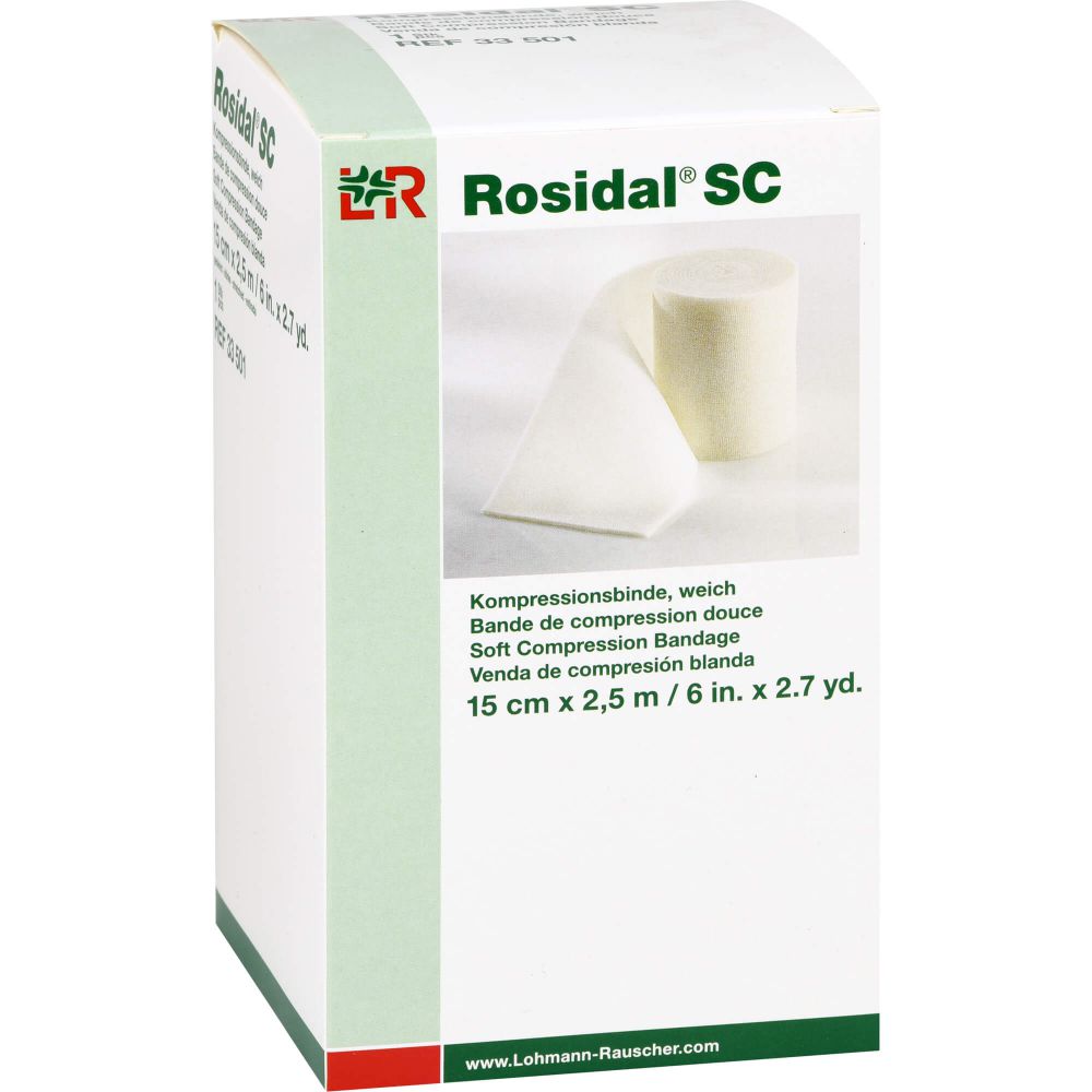 ROSIDAL SC Kompressionsbinde weich 15 cmx2,5 m