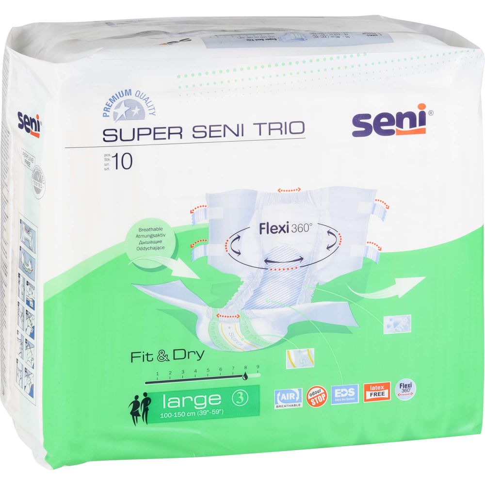 Seni Super Trio Inkontinenzslip L 10 St