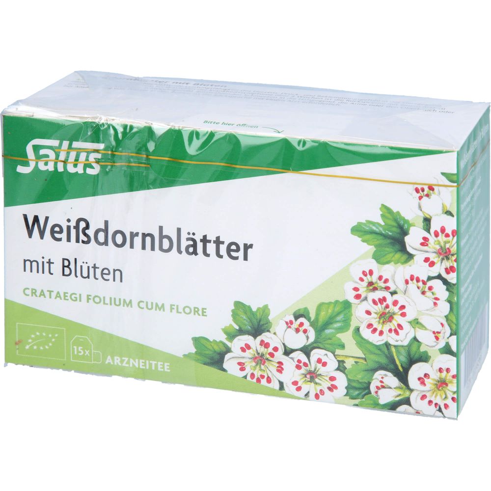 WEISSDORNBLÄTTER m.Blüten Arzneitee Bio Salus Fbtl