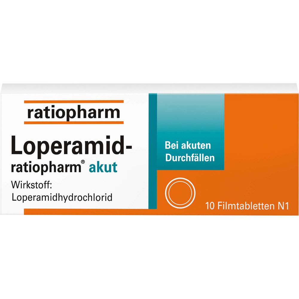 LOPERAMID-ratiopharm akut 2 mg Filmtabletten