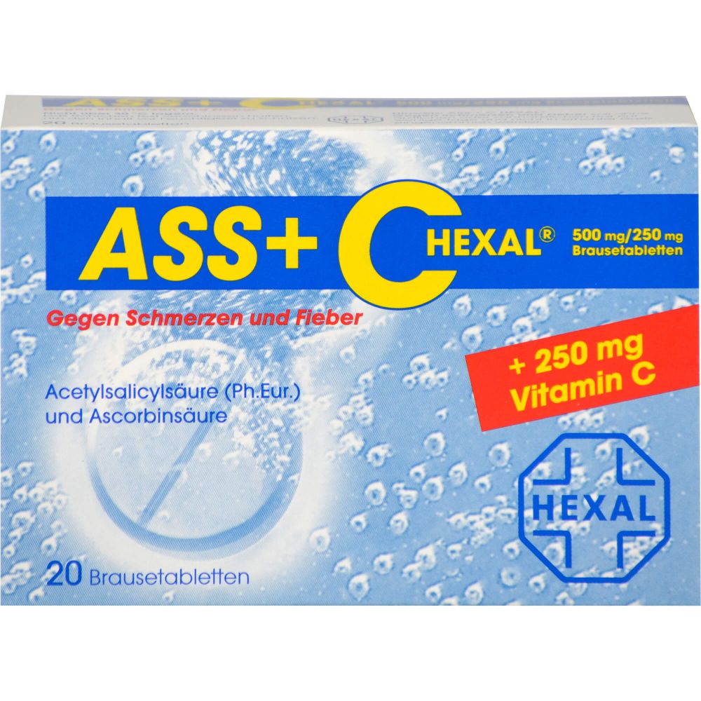 ASS + C HEXAL gegen Schmerzen u.Fieber Brausetabl.