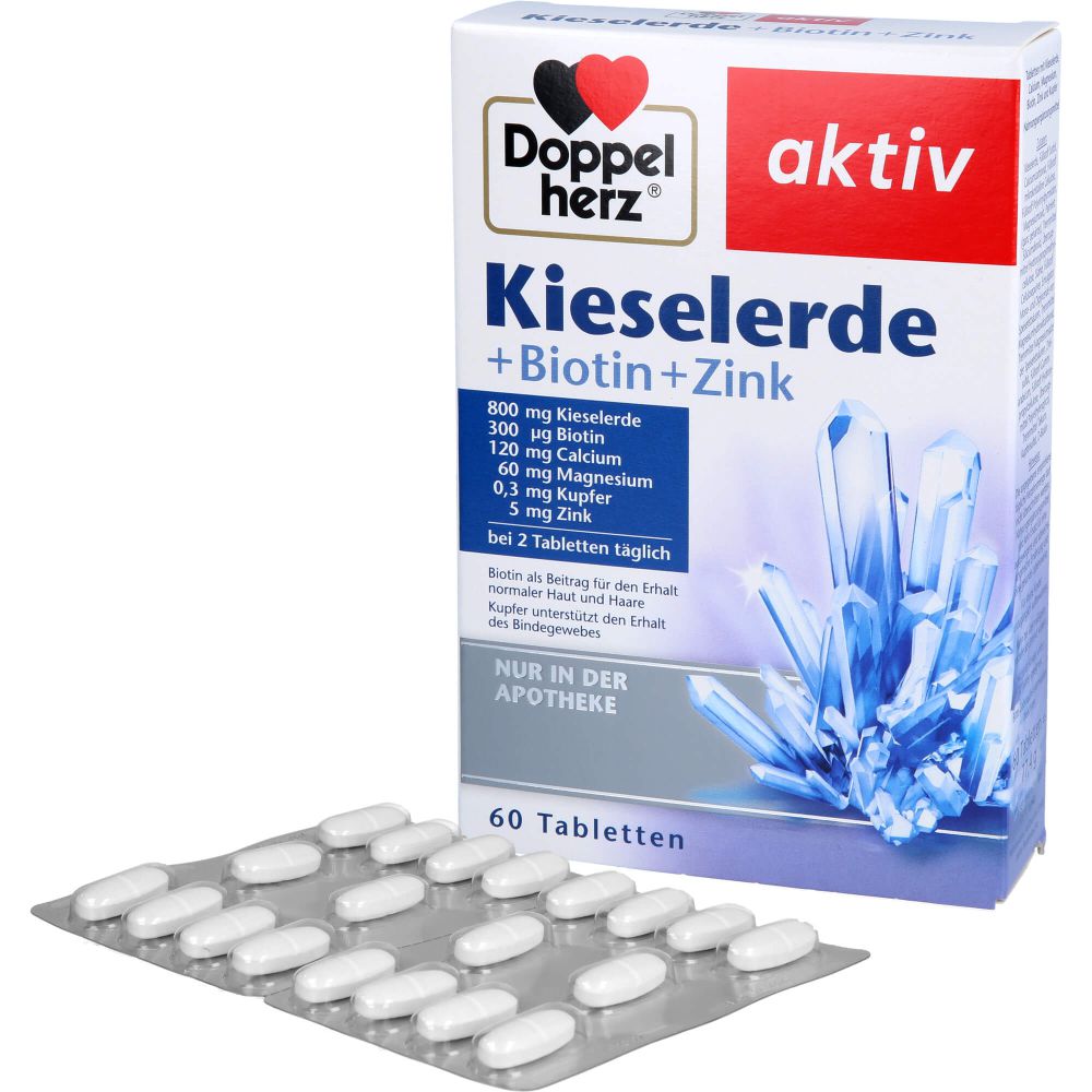 DOPPELHERZ Kieselerde+Biotin+Zink Tabletten