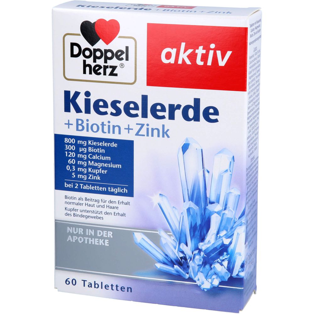 DOPPELHERZ Kieselerde+Biotin+Zink Tabletten