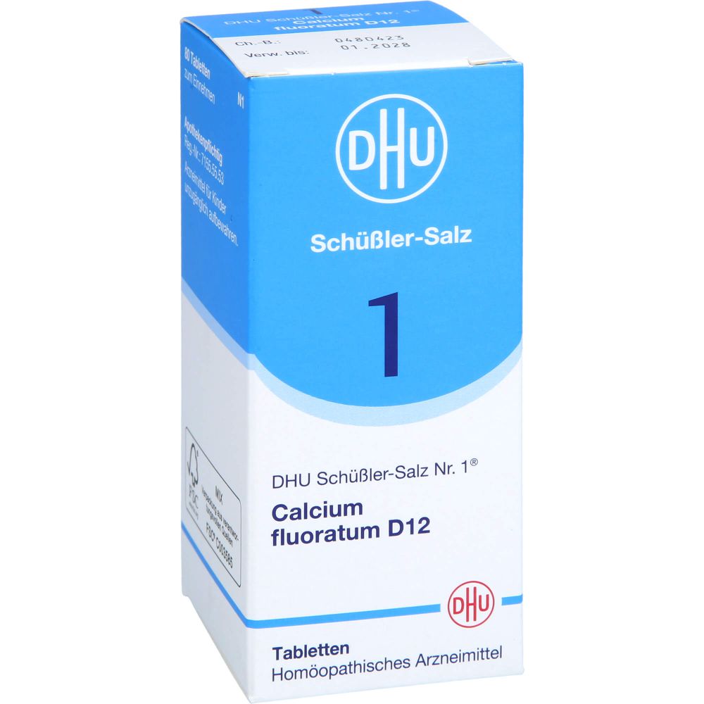 Biochemie Dhu 1 Calcium fluoratum D 12 Tabletten 80 St 80 St