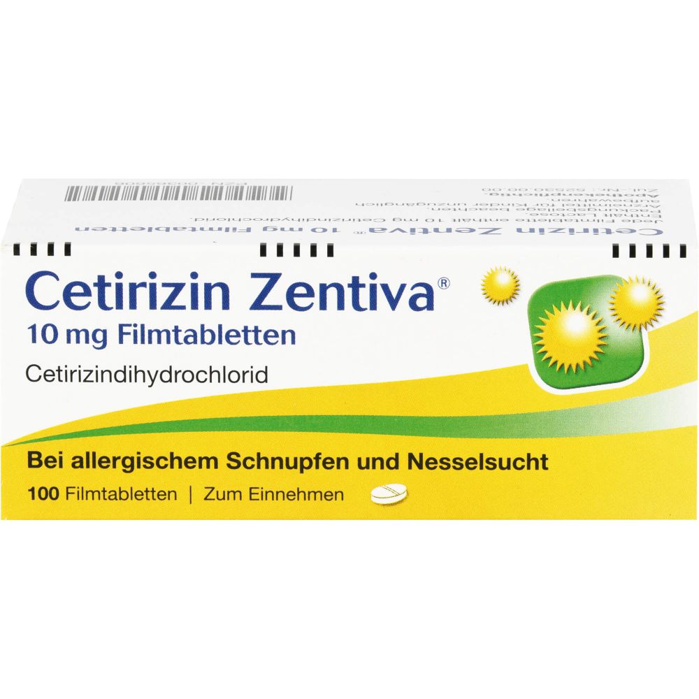 CETIRIZIN Zentiva 10 mg Filmtabletten