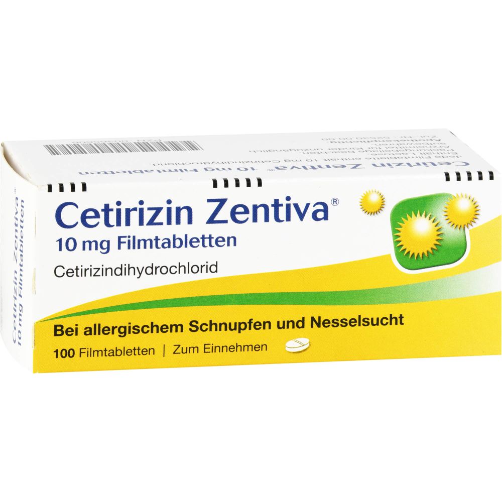 CETIRIZIN Zentiva 10 mg Filmtabletten