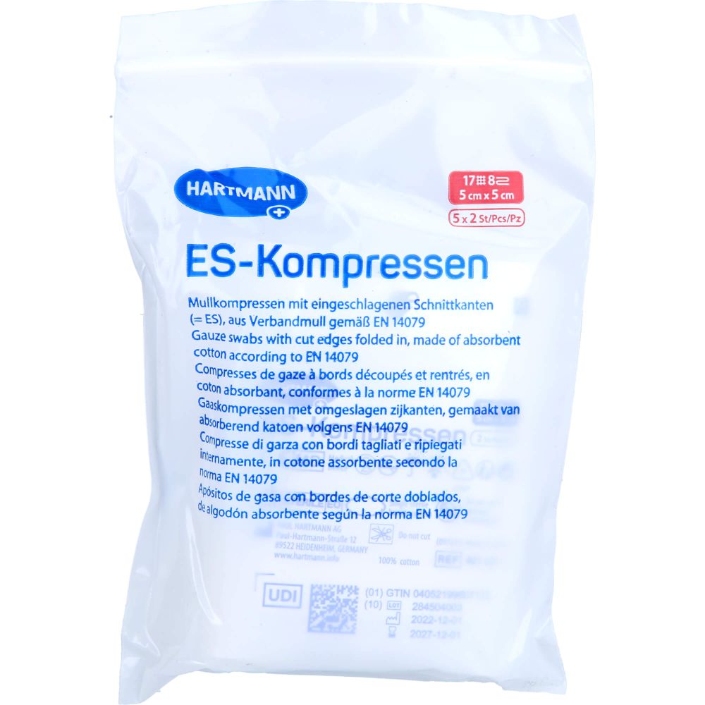 ES-KOMPRESSEN steril 5x5 cm 8fach