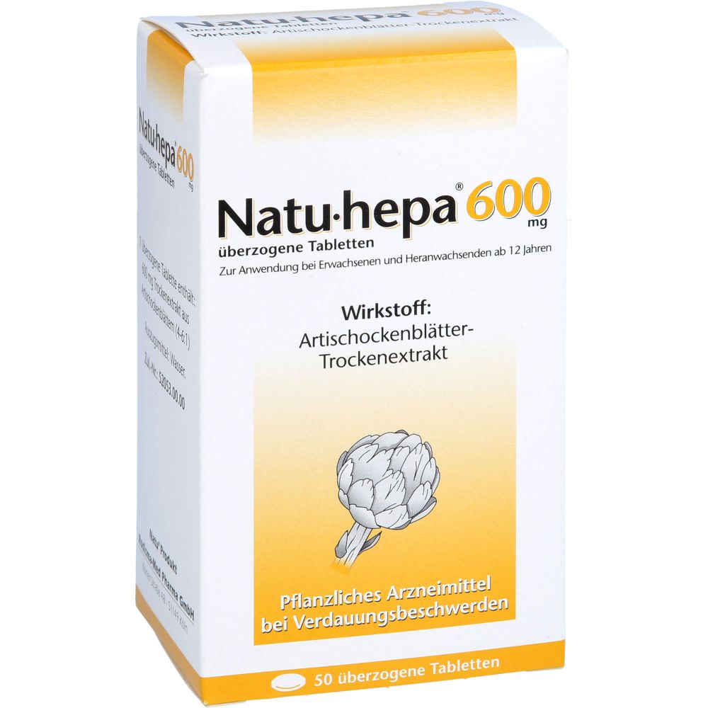 NATU HEPA 600 mg überzogene Tabletten