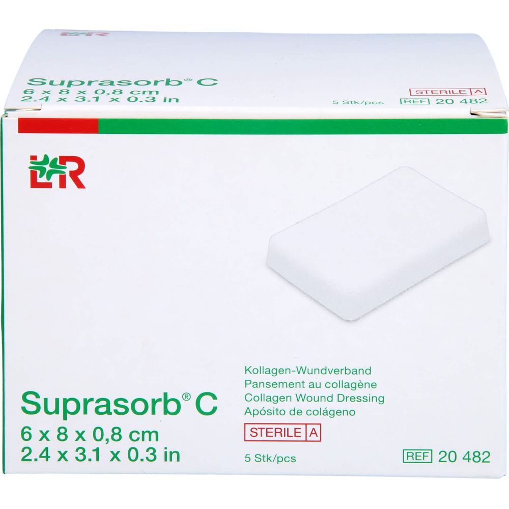 SUPRASORB C Kollagen Wundverb.0,8x6x8 cm