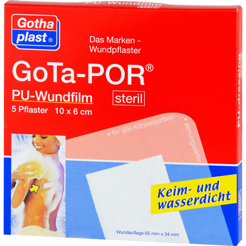 GOTA-POR PU Wundfilm 10x6 cm steril Pflaster