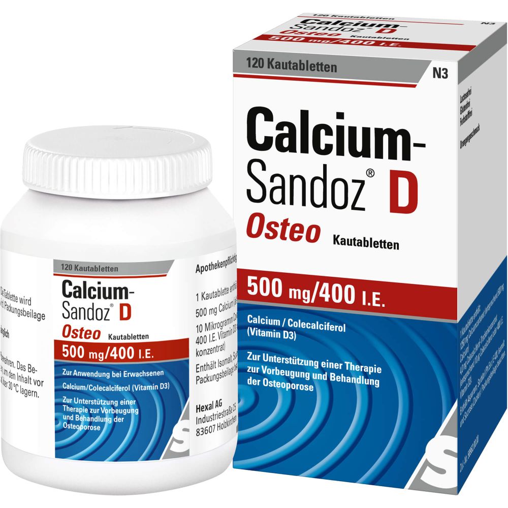 CALCIUM SANDOZ D Osteo 500 mg/400 I.E. Kautabl.