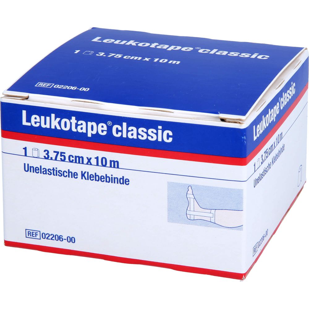 LEUKOTAPE Classic 3,75 cmx10 m weiß