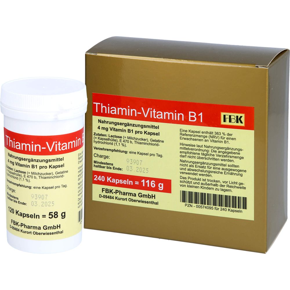 THIAMIN Kapseln Vitamin B1