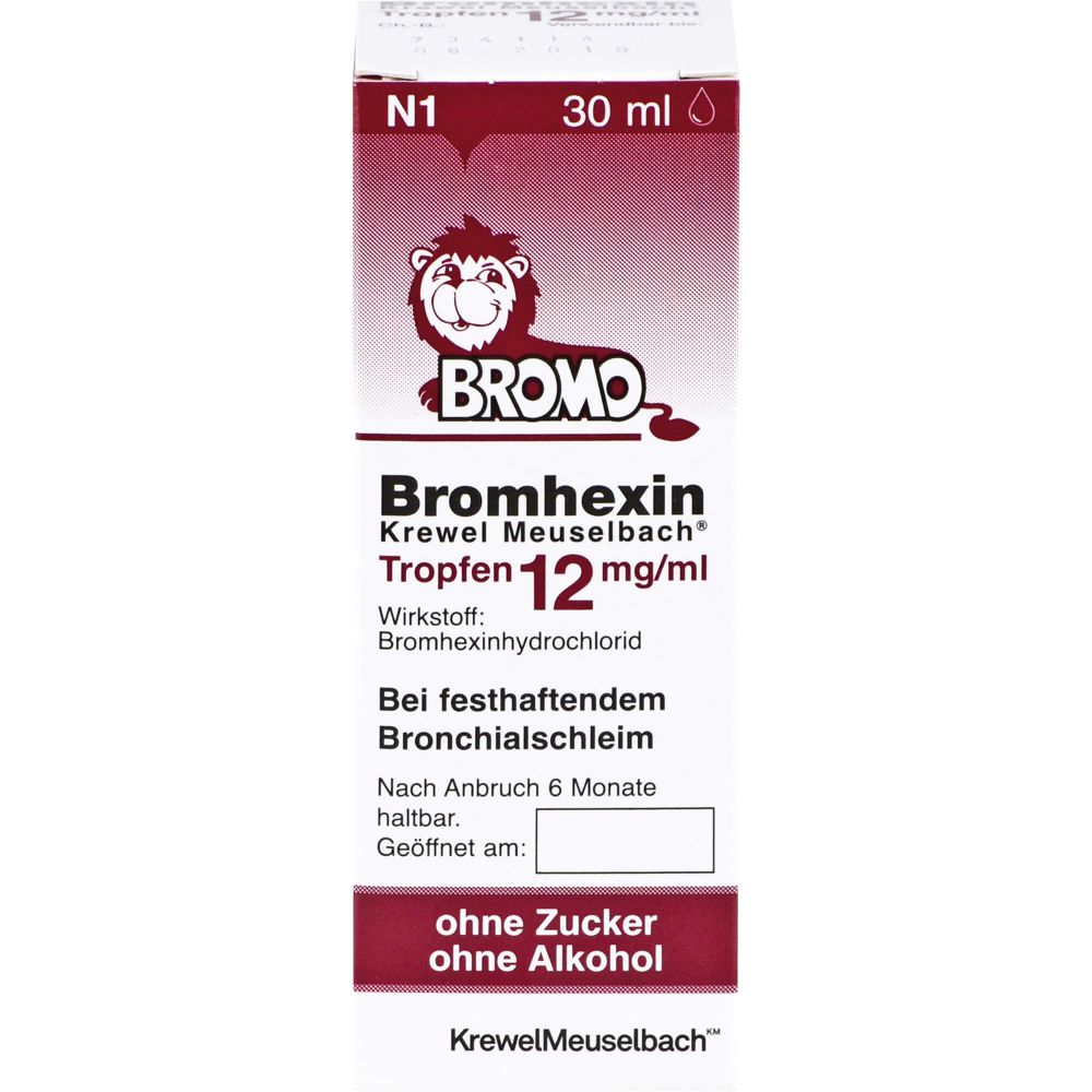 BROMHEXIN Krewel Meuselb.Tropfen 12mg/ml