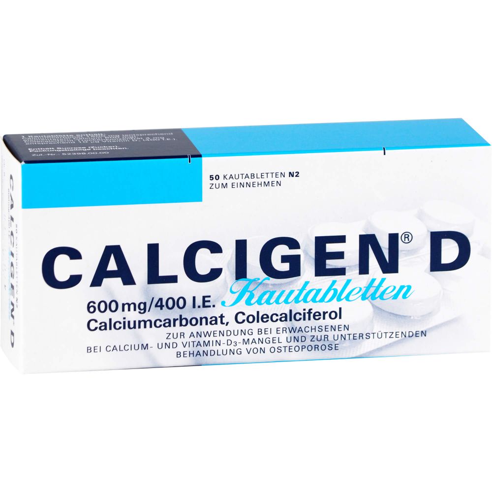 CALCIGEN D 600 mg/400 I.E. Kautabletten