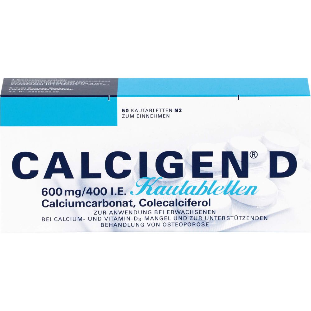 CALCIGEN D 600 mg/400 I.E. Kautabletten