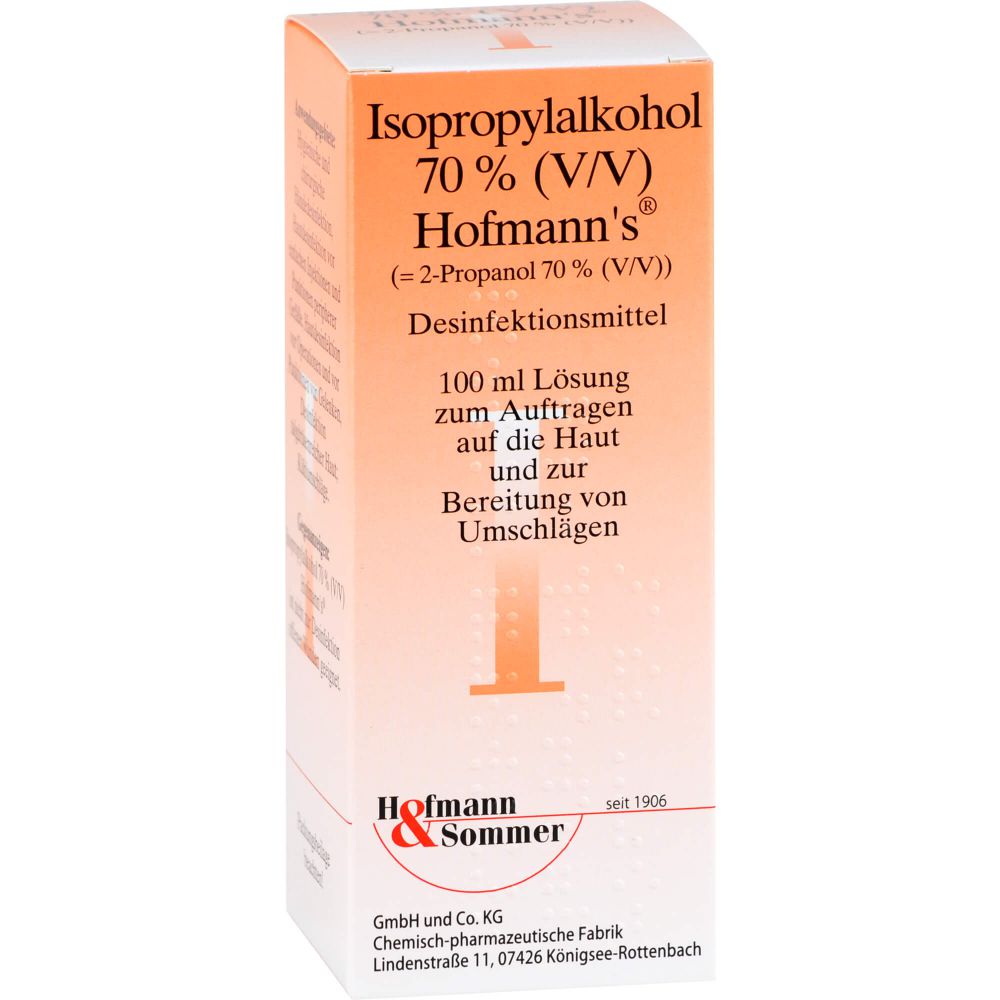 ISOPROPYLALKOHOL 70% V/V Hofmann's