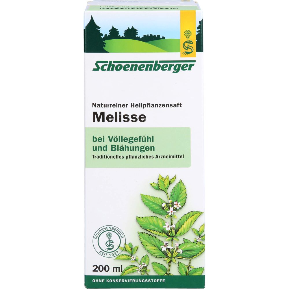 Melissen Saft Schoenenberger 200 ml