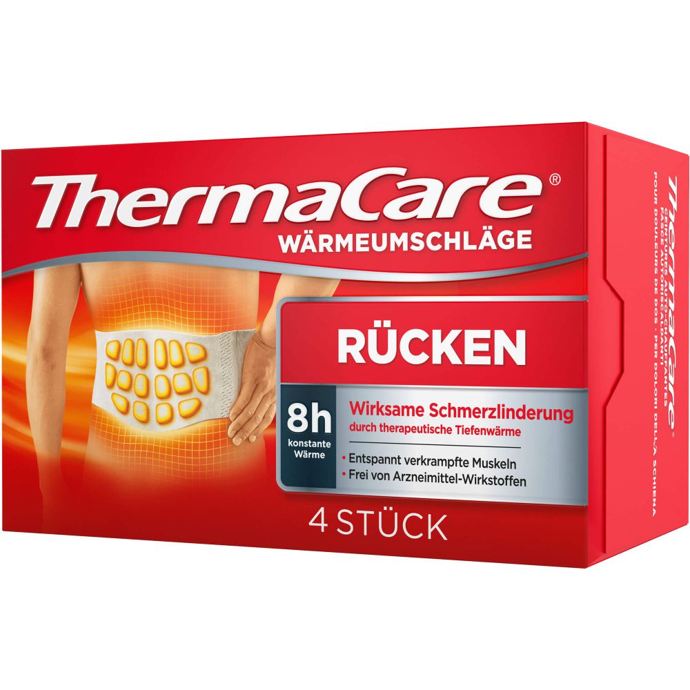 Thermacare Rückenumschläge S-Xl z.Schmerzlind. 4 St 4 St