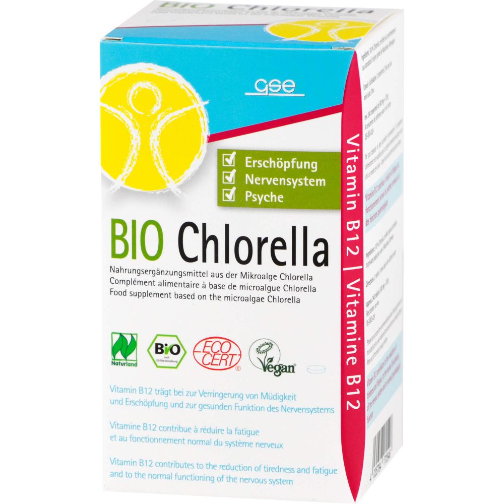 GSE Chlorella 500 mg Bio Naturland Tabletten