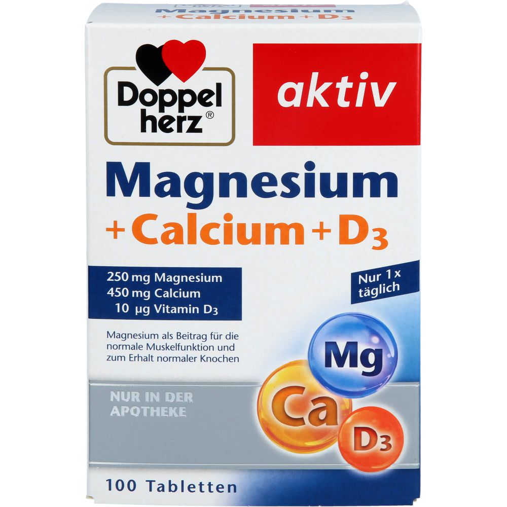 DOPPELHERZ Magnesium+Calcium+D3 Tabletten