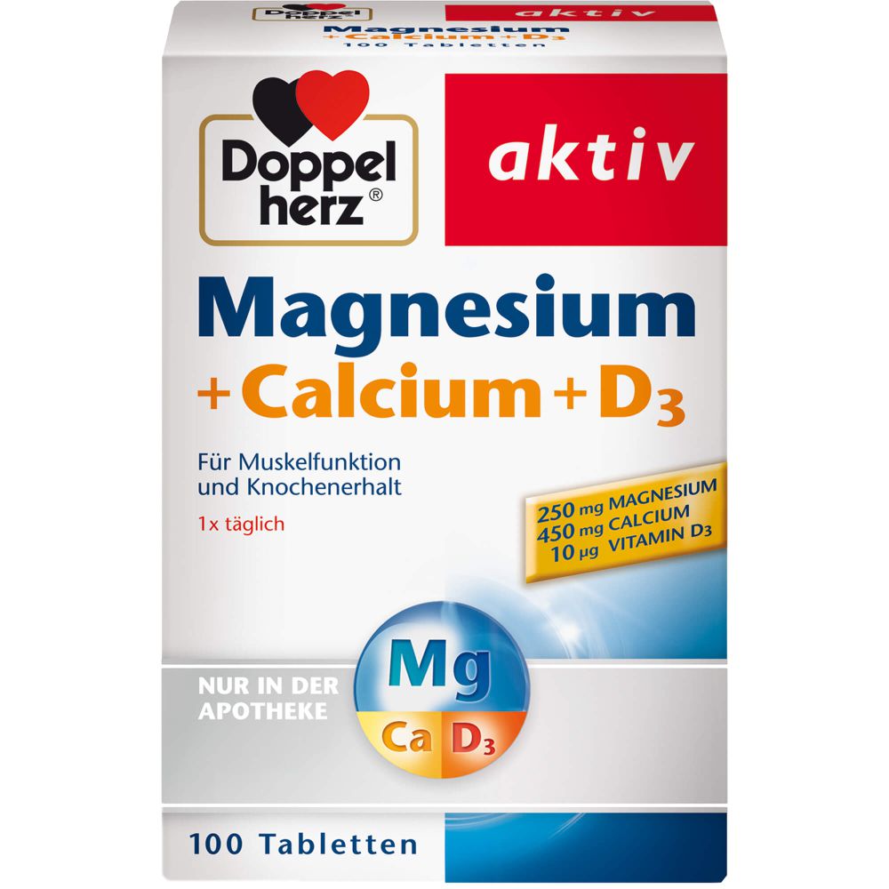 DOPPELHERZ Magnesium+Calcium+D3 Tabletten