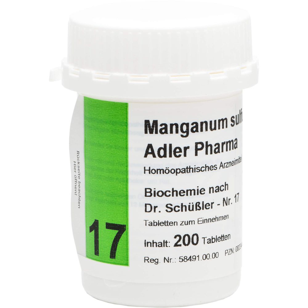 BIOCHEMIE Adler 17 Manganum sulfuricum D 12 Tabl.