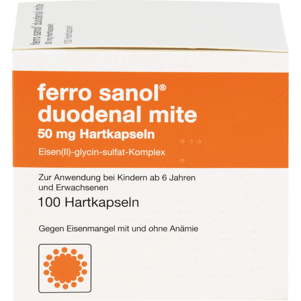 FERRO SANOL duodenal mite 50 mg magensaftr.Hartk.