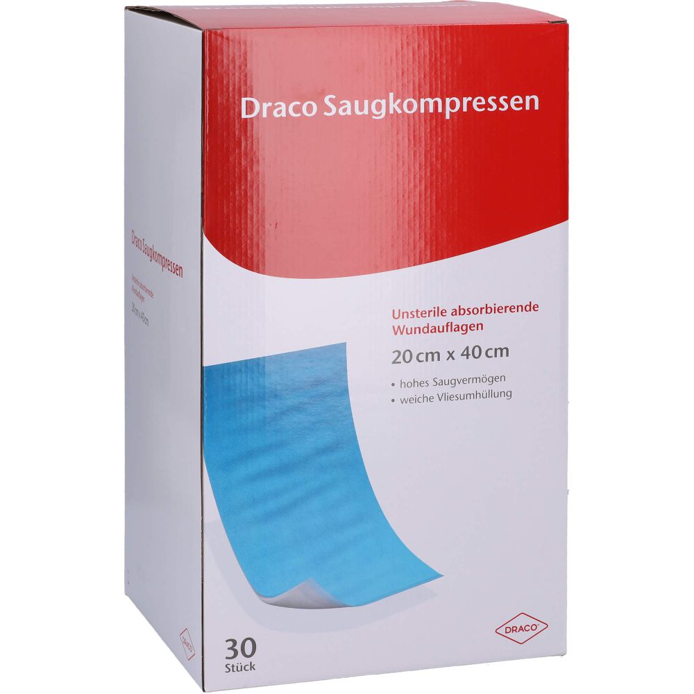 SAUGKOMPRESSEN unsteril 20x40 cm Draco