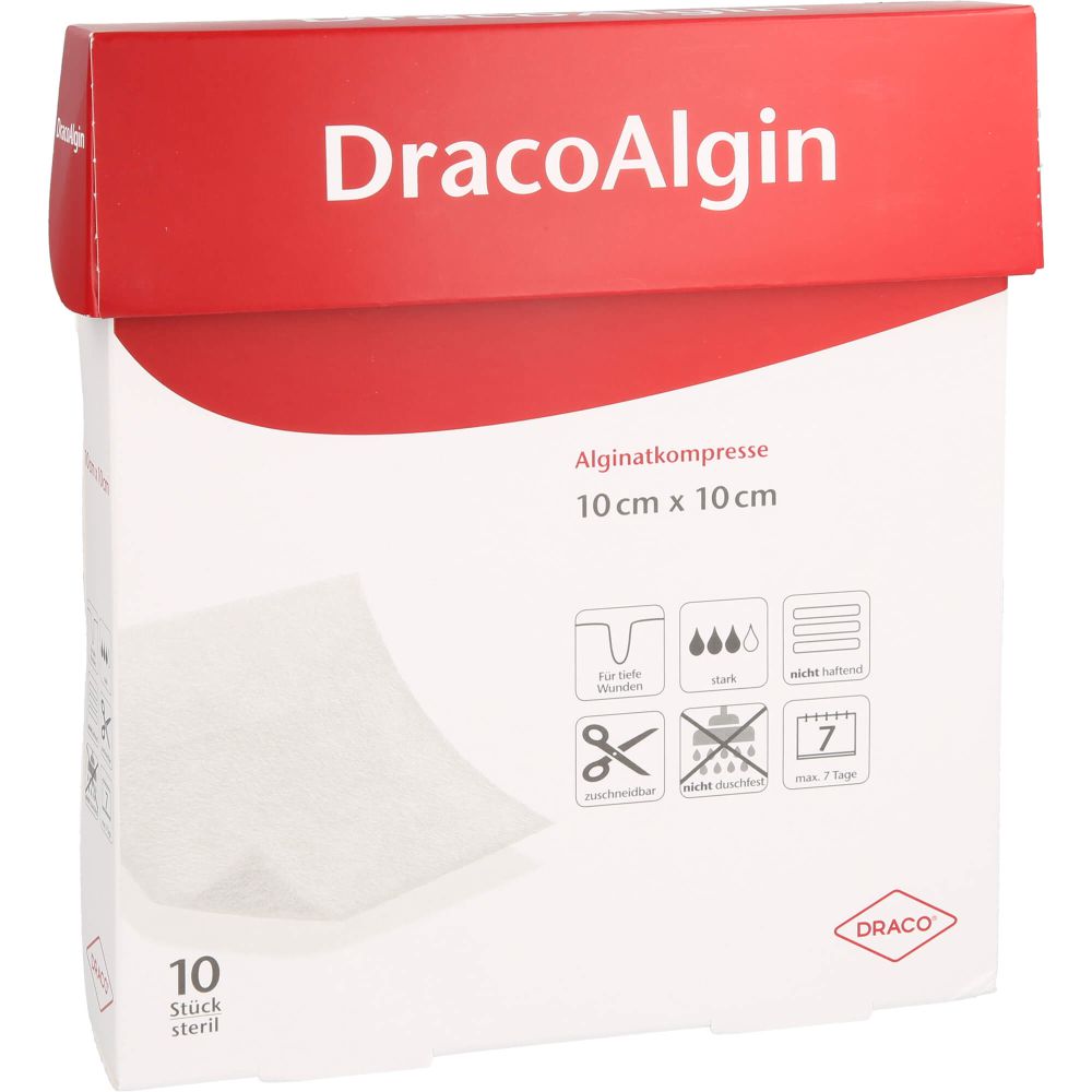 DRACOALGIN 10x10 cm Alginatkompresse