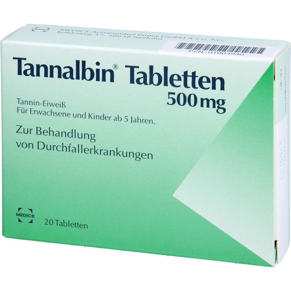 Tannalbin Tabletten 20 St 20 St