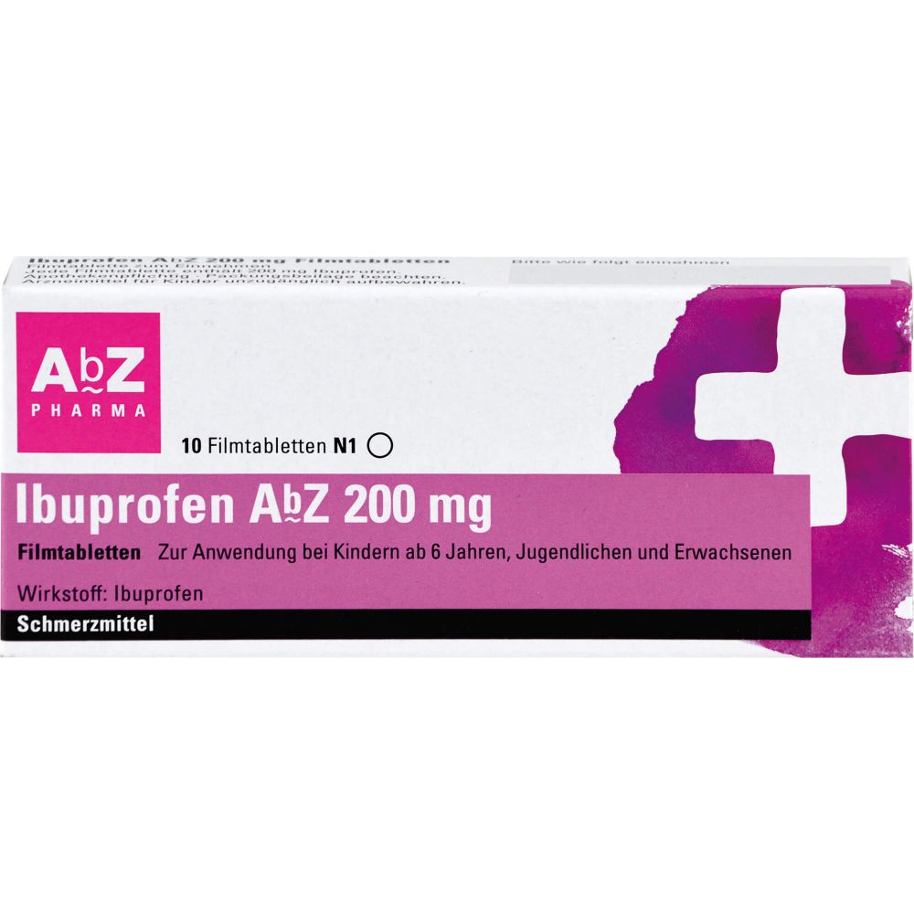 Ibuprofen AbZ 200 mg Filmtabletten 10 St