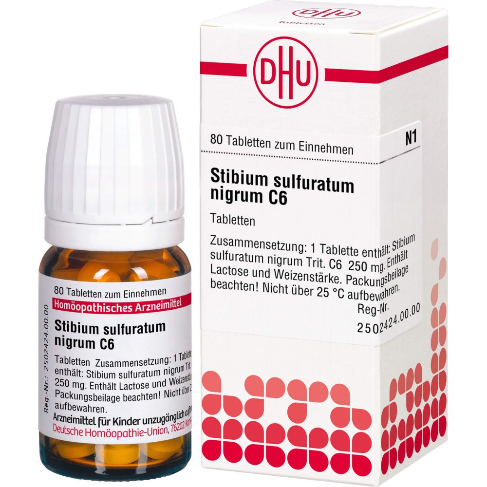 STIBIUM SULFURATUM NIGRUM C 6 Tabletten