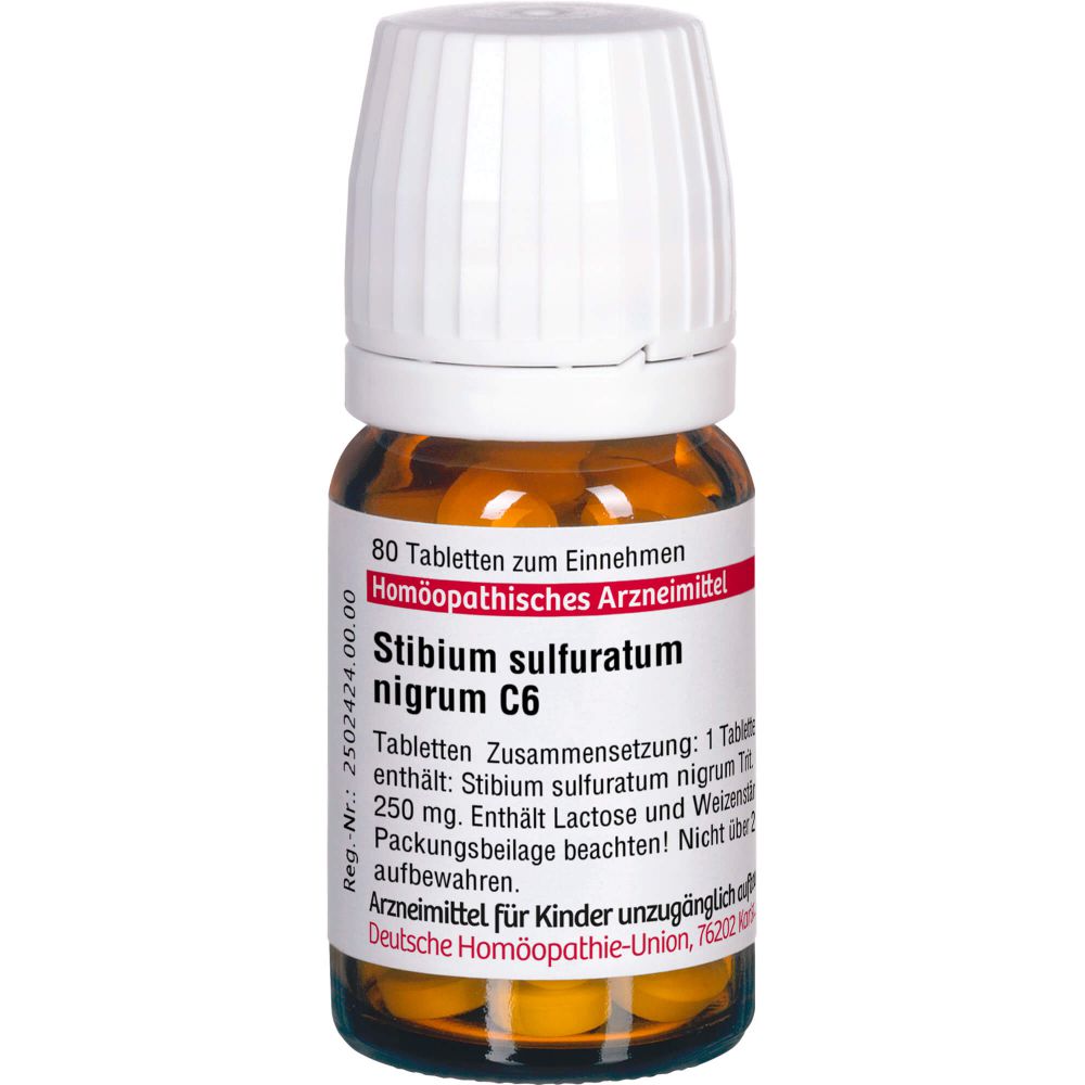 STIBIUM SULFURATUM NIGRUM C 6 Tabletten