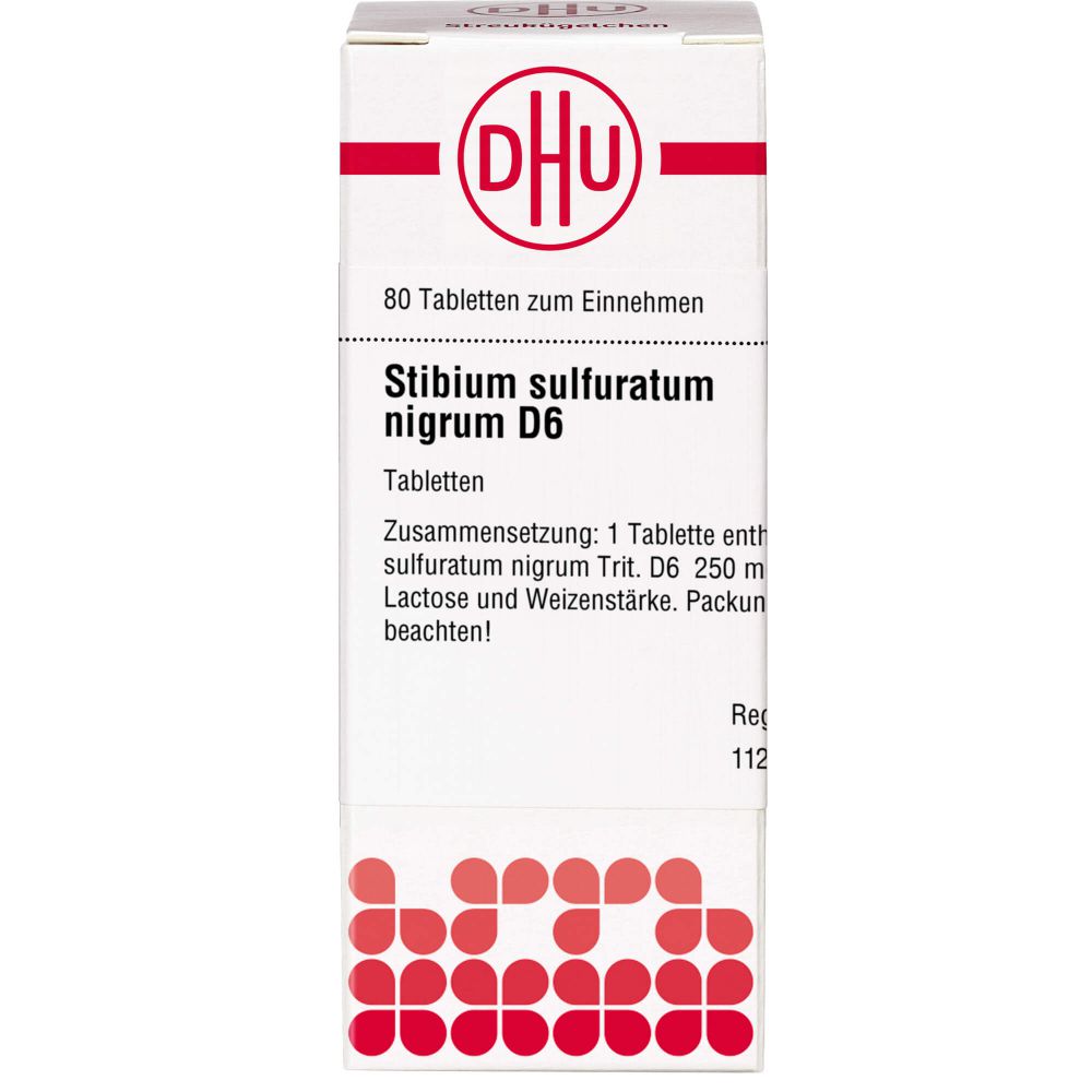 STIBIUM SULFURATUM NIGRUM D 6 Tabletten