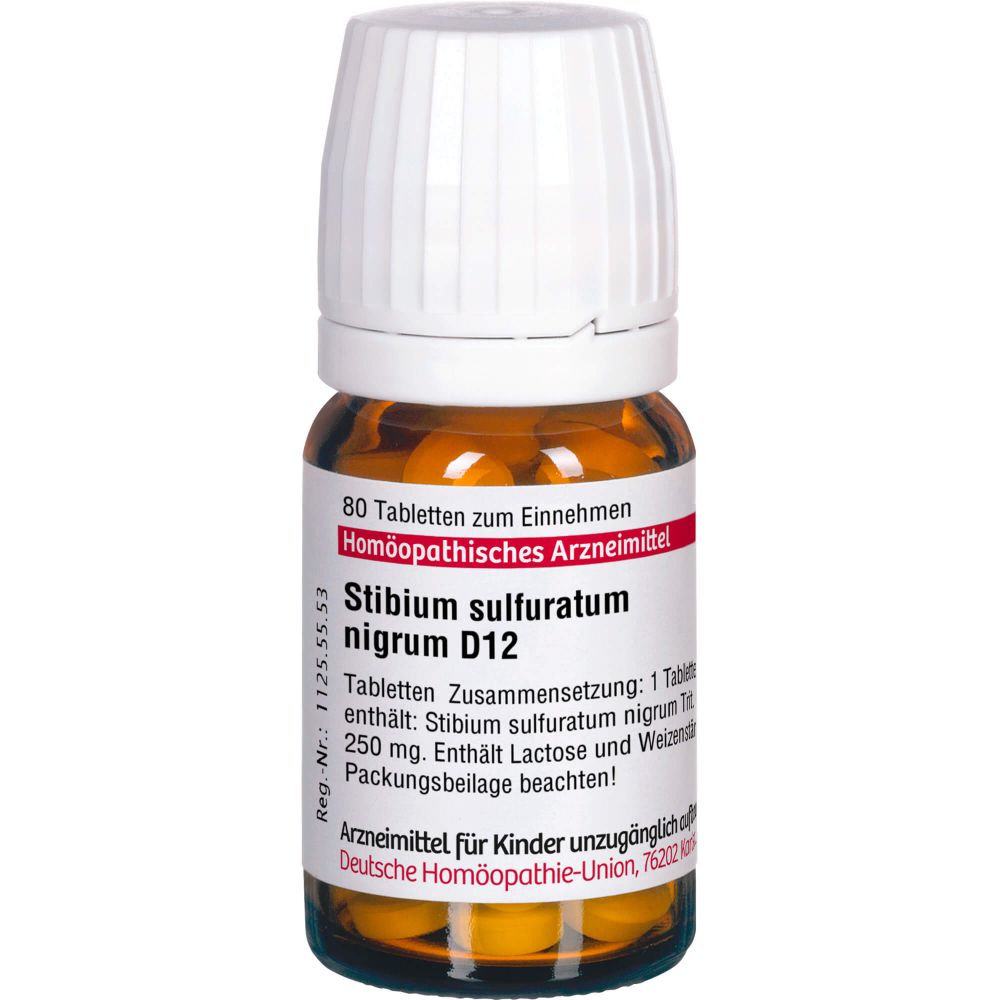 STIBIUM SULFURATUM NIGRUM D 12 Tabletten