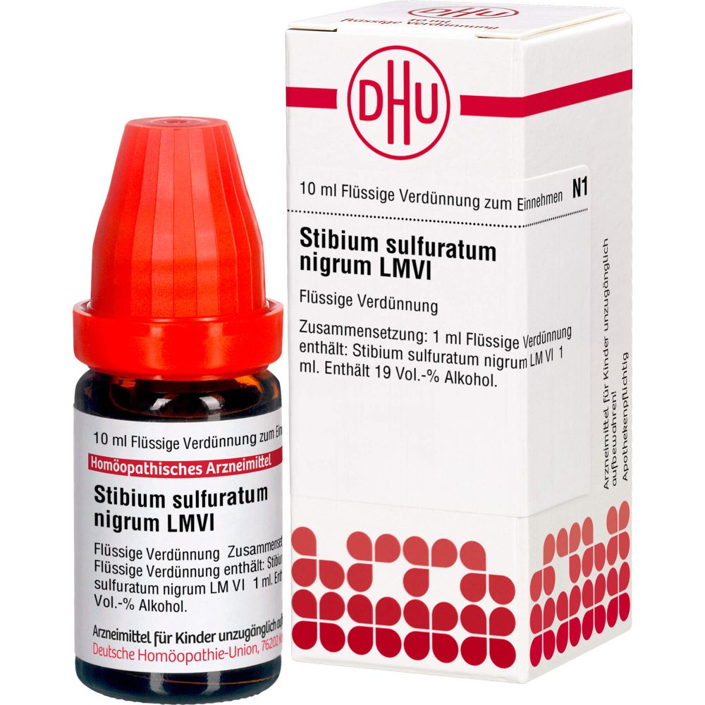 STIBIUM SULFURATUM NIGRUM LM VI Dilution