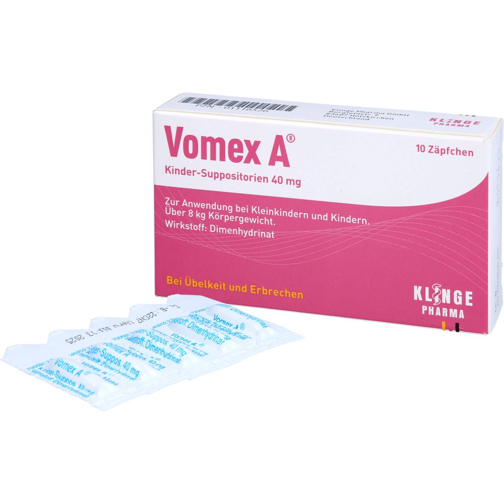 VOMEX A Kinder-Suppositorien 40 mg