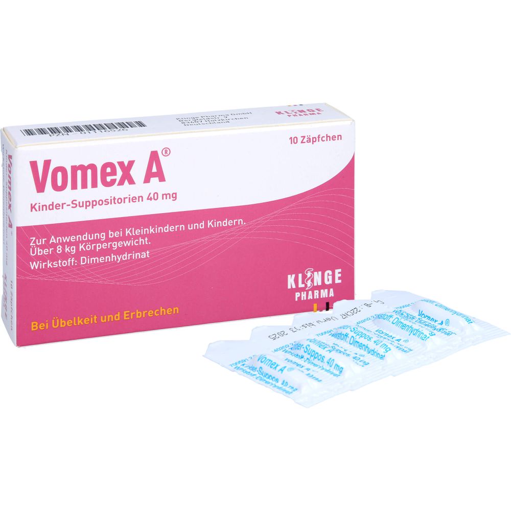 VOMEX A Kinder-Suppositorien 40 mg